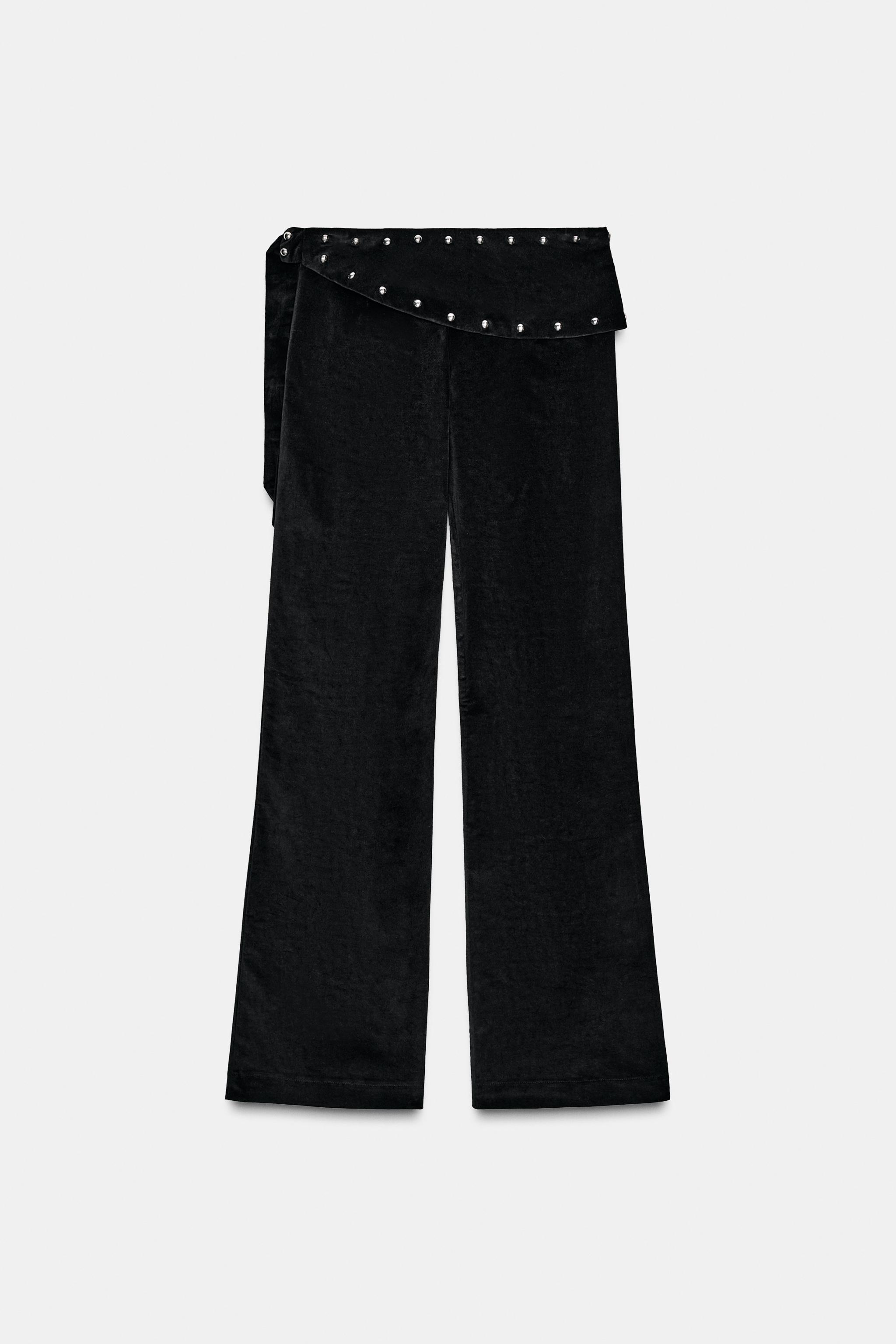 FLARE PAREO PANTS WITH STUDS